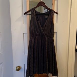 Black dress with gold shimmer